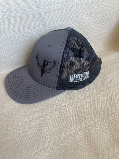 Trucker Hat - Charcoal/Black with Side Logo - Med/Large